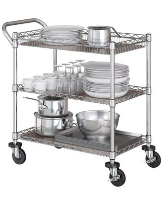 Seville Classics 3-Tier NSF-Certified Utility Cart