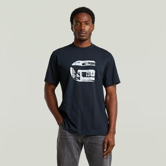 G-Star G Icon Graphic T-Shirt - Donkerblauw - Heren