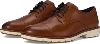 Cole Haan Flexgrand360 Cap Oxford Mens Lace Up Wing Tip Shoes British Tan/Ivory : 8.5 D - Medium, Leather