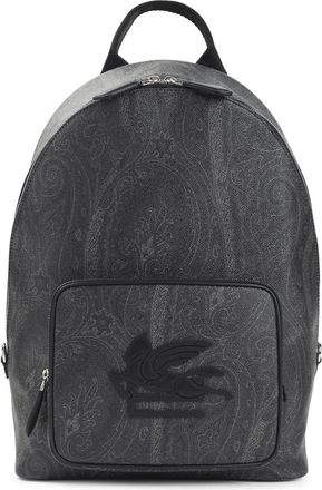 Etro Black Cotton Arnica Backpack-Uomo
