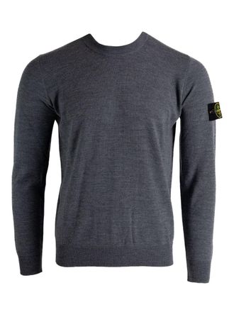 Stone Island Wool Crewneck Sweater-Uomo