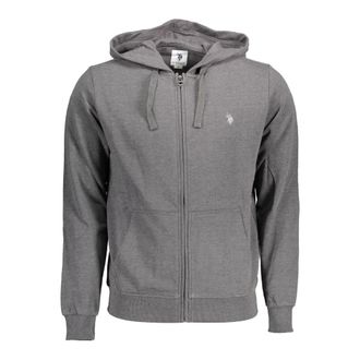 U.S.Polo Association U.S. Polo Assn., Zip-throughs, male, Gray, Size: 2XL Full Zip Lined Hoodie