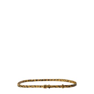 Dries Van Noten Cintura in Pelle Fantasia - - Accessories - Donna - Giallo - 85 CM