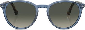 Persol round-frame sunglasses - men - Acetate - 52 - Blue