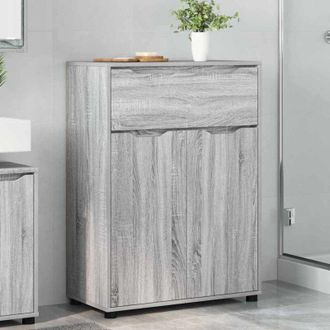 vidaXL vidaXL Mobile da Bagno con cassetto Grigio Sonoma 72,5 x 36,5 x 100 cm
