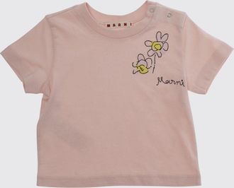 Marni T-shirt in cotone con logo cucito