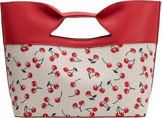 Melie Bianco Womens Jillian Leather Tote Bag In Red Cherry