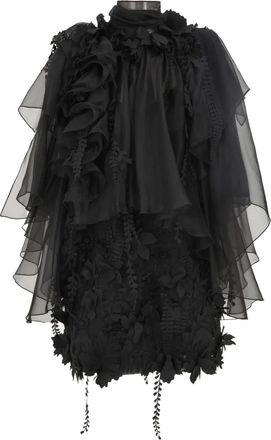 Zimmermann Abito corto con ruches - Nero