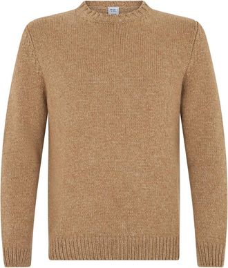 Fedeli Jersey Cl&aacute;sico Suave - Knitwear - Hombre - Beige - L