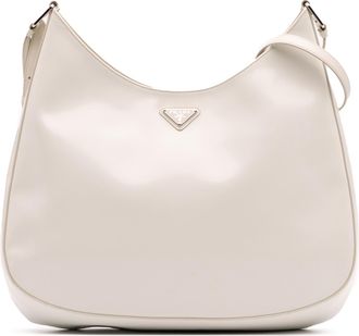 Prada Pre-owned Womens Shoulder Bag - Light Grey Leather - One Size