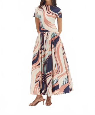 Hutch Atley Dress In Wavy Geo