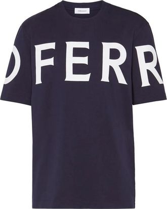 Ferragamo Logo-Print Cotton T-Shirt