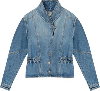 Isabel Marant Dames, Jassen, Blauw, Maat: XS Katoen