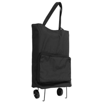 Cabilock DECHOUS Portable Folding Shopping Bag with Wheels, Lightweight Foldable Grocery Tote with Handle, Large Capacity Reusable Shopping Trolley for Travel 