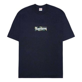 SUPREME FW23 Box Logo T-Shirt Navy 168421