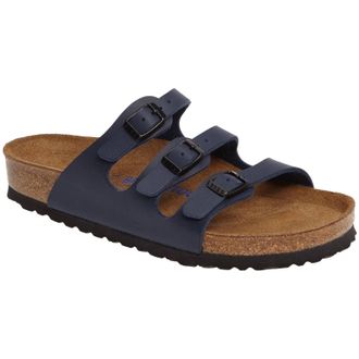 Birkenstock Florida Birko-Flor Womens Slides Sandals - Blue - Size:UK 4.5