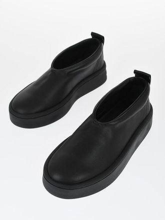 Jil Sander Leather Slip-on Sneakers with Rubber Sole size 40