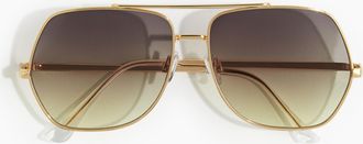 H&M Sonnenbrille - Goldfarben/Gr&uuml;n