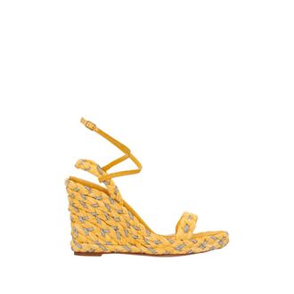 Aquazzura Schoenen, Dames, Geel, 38 1/2 EU, Leer, Costiera Wedge 120