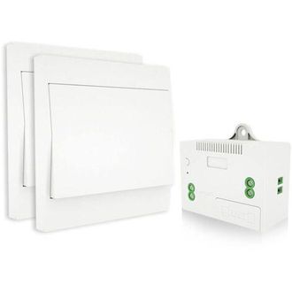 OEM Kit De Interruptores De Luz Radiocontrolados, Sin Cableado, Sin Pilas, F&aacute;cil Instalaci&oacute;n, Control Remoto Para Exteriores Con Alcance De Hasta 200 M (2