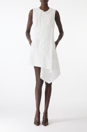 Jason Wu textured cotton asymmetrical mini dress