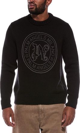 Palm Angels Wool & Cashmere-Blend Crewneck Sweater