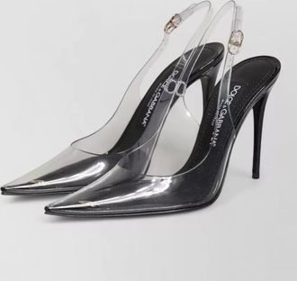 Dolce & Gabbana leather slingback pumps