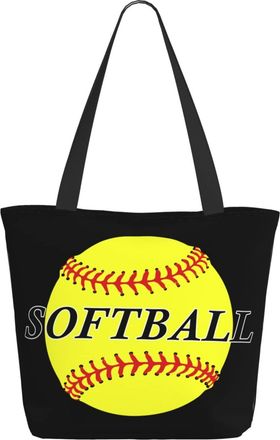 AOOEDM Softball Baseball Ladies Shopping Bag 13x11x7in.The Perfect ValentineS Day Gift.It Is The Best ValentineS Day Gift For Mom, Daughter, Wife,Etc
