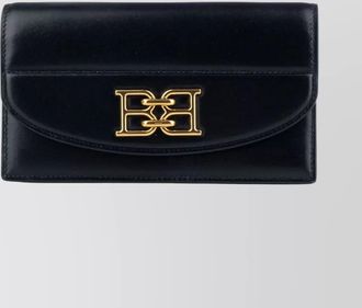 Bally front pocket gold-tone hardware purse