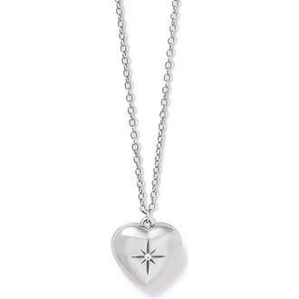 Astley Clarke Silver Mini Heart Locket Necklace at Nordstrom, Size 18