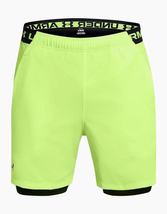 Under Armour Mens Mens Vanish 2 In 1 Shorts - Green - Size: 37/36/32
