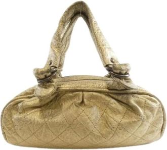 Chanel Pre-owned Handbags, female, Beige, Size: ONE SIZE Pre-owned Vintage Handbag