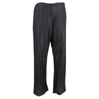 Nanushka Char Pleated Trousers in Black Vegan Leather