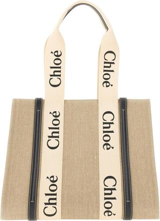 Chlo&eacute; Beige Woody Large Tote
