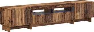 vidaXL Cabinet De Tv Led De 5 Piezas Madera Envejecida Vidaxl