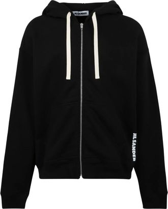 Jil Sander Felpa con zip - - Sweatshirts & Hoodies - Uomo - Nero - L