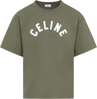 Celine Camiseta de punto de algod&oacute;n - Tops - Hombre - Verde - S