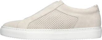 Doucal's Suede Sneakers zonder Veters - Heren - Sneakers - Beige - 42 EU - Leer - Schoenen