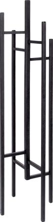 MR.WOOD Garderobenst&auml;nder Eigen aus massiver Eiche &oslash; 45/h 175 cm - Black
