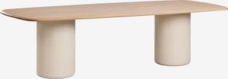 Sklum Mesa De Comedor Rectangular 270x110 Cm En Madera De Acacia Leighton Sklum