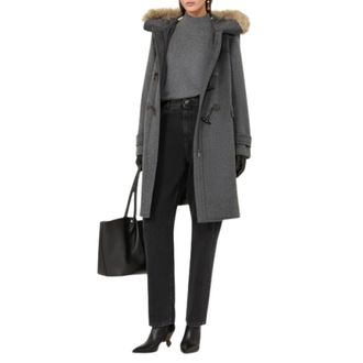 Max Mara Jassen, Dames, Grijs, 2Xs, Wol, Woljas