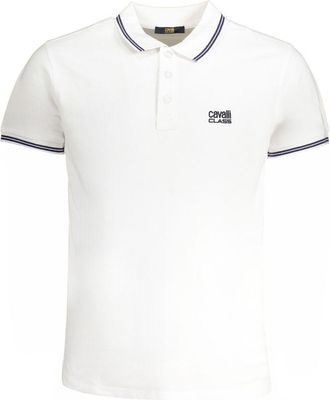 Cavalli Bianco Cotton Men Mens Polo