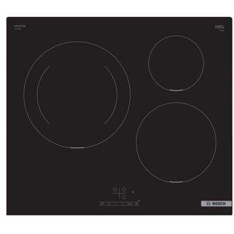 Bosch Placa De Inducci&oacute;n 60cm 3 Fuegos Negra. - Puj611bb5e