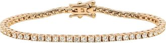 Made by Mary CZ Prong Set Tennis Bracelet in Gold at Nordstrom, Size 7