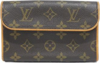 Louis Vuitton Marron Coated Canvas Fanny Pack Pochette (Pre-Owned)