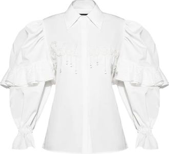Anouki Camicia con maniche a palloncino - Bianco