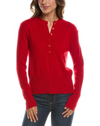 Fort&eacute; Cashmere Crewneck 100% Cashmere Henley