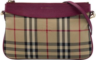 Burberry Pre-owned Burberry Haymarket Check Canvas Peyton Crossbody Ladies CXXTJ2HCJJJIIOFB