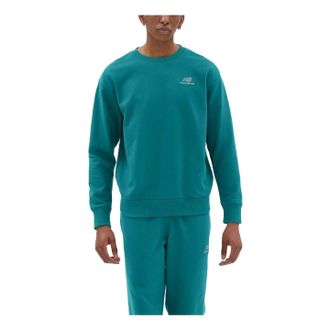 New Balance Unissentials French Terry Crewneck Sweatshirt Asia Sizing Vintage Teal UT21501-VDA