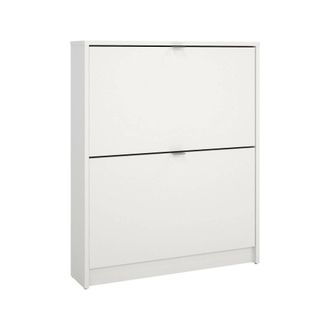 Dmora Dmora - Zapatero Turchese, Zapatero, Armario De Entrada Multiusos, Zapatero, 70x17 H85 Cm, Blanco